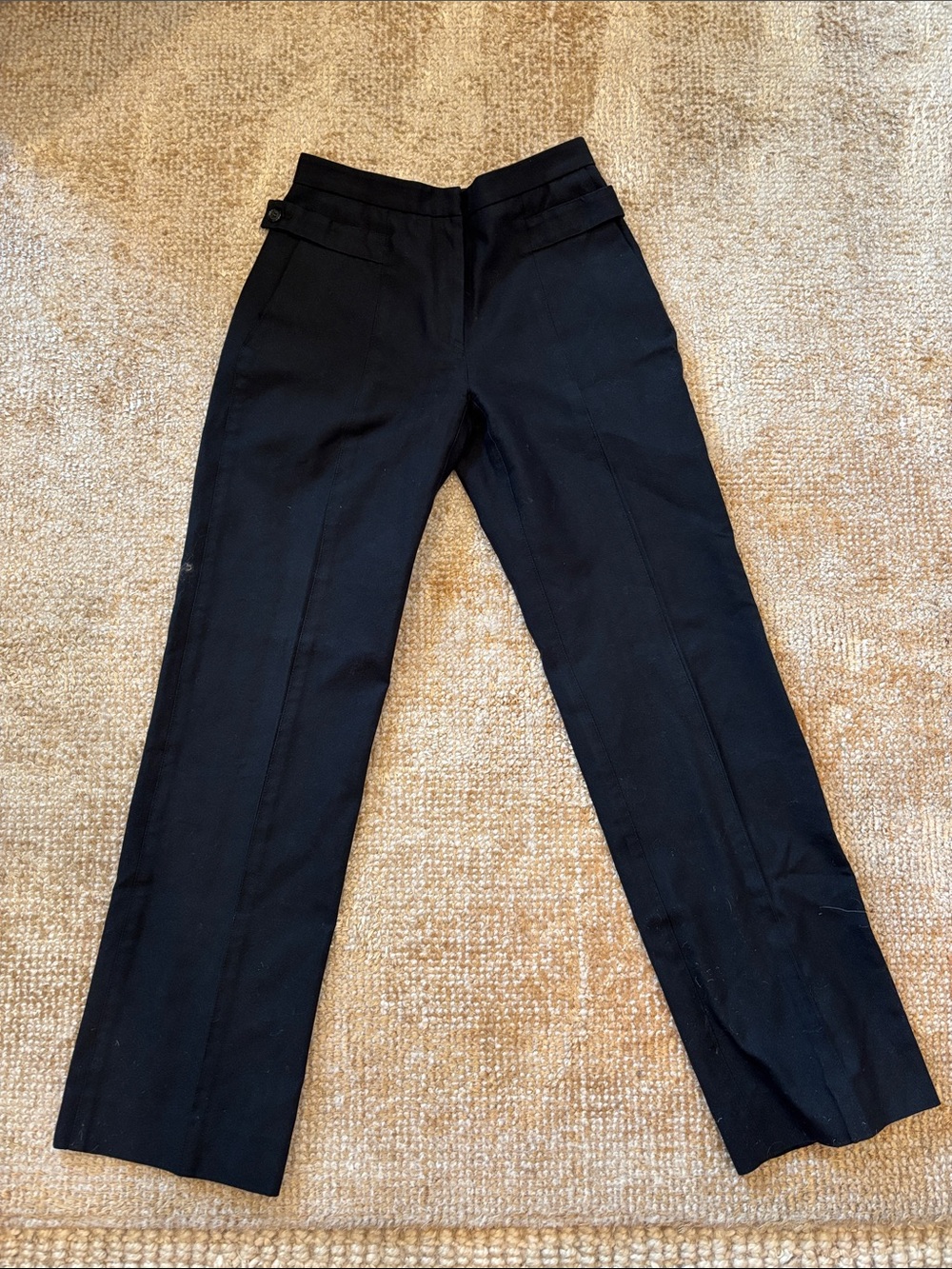 Narciso Rodriguez Black Straight-Leg Dress Pants